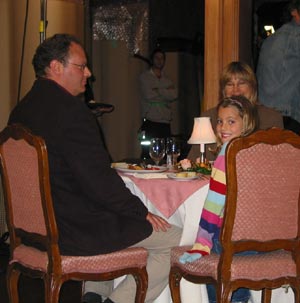 Clancy Cauble, Lisa Whelchel's daughter, is in the restaurant scene. Look for her in the background in the movie.